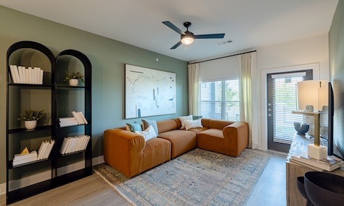 Luxury apartment interior featured in virtual tours at Brea Frisco apartments in Frisco, Texas