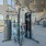 Large fitness center with large windows and plenty of equipment